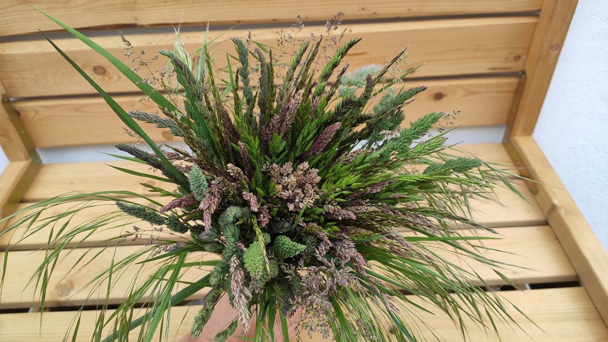 Strauß Wiesengräser
